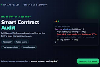 audit your smart contract for security vulnerabilities and bugs