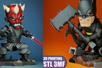 design multicolour 3d print model, edit convert stl to 3mf for multicolour print