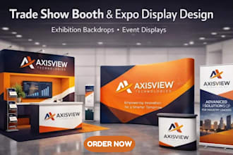 design your custom exhibition stand with 3d renders and full install