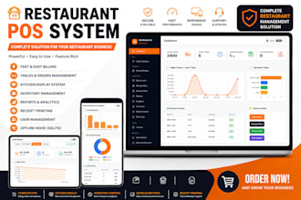 develop a restaurant pos system with inventory and billing
