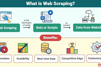 write custom python scripts for automation and web scraping