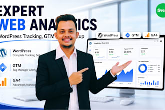 set up ga4 and GTM for wordpress and shopify websites