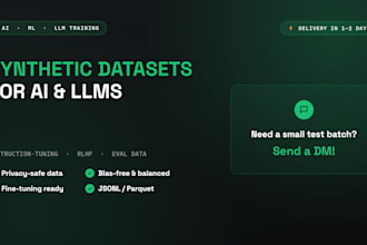 create custom synthetic datasets for ai and llms