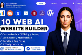 10 web wordpress website, 10web ecommerce, 10web landing page redesign 10web