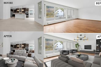 do luxury virtual staging, interior design and interior staging for real estate