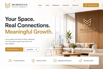 design wix membership website paid membership private community website