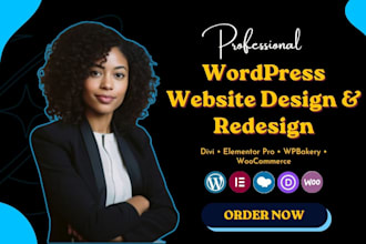 design redesign wordpress partner website in divi wpbakery elementor pro