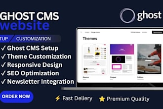 build ghost cms website setup ghost theme ghost blog customize host newsletter
