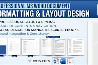 format, layout, and polish your ms word documents