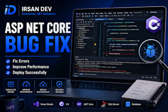 fix asp net core bugs and errors