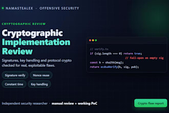 review your cryptographic implementation for security flaws