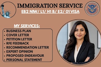 write eb2 niw e2 l1 and startup visa business plans