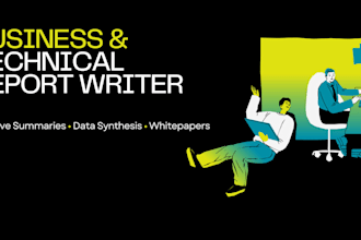 write a data driven technical report or corporate whitepaper