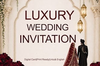design urdu english wedding cards and invites
