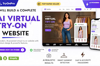 build ai virtual try on website for clothing brands