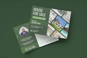 design promotional direct mail eddm postcard or door hanger