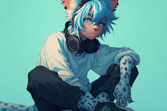 draw sfw furry art or design character for you