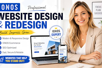 ionos website design, ionos website redesign, ionos ecommerce website, ionos SEO