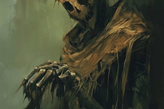 create professional horror creature illustrations