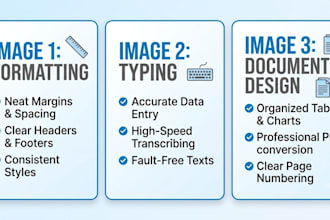do professional dtp formatting,typing and document design