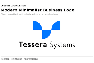 design a modern minimalist custom business logo