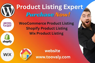 upload products to shopify, woocommerce, and wix stores