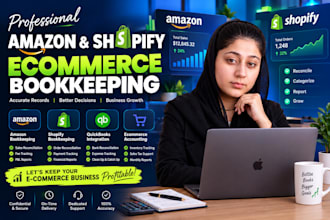 do amazon and shopify ecommerce bookkeeping and accounting in quickbooks online