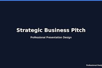 strategic business pitch powerpoint presentation