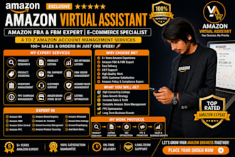 be your amazon fba VA and amazon fbm VA amazon wholesale VA amazon VA