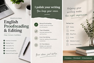 professional english proofreading and editing