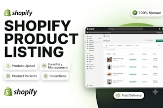 upload and manage shopify products