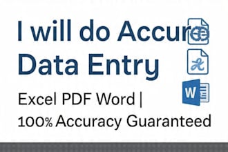 do data entry and copy paste work accurately