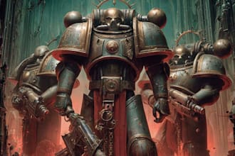 do a warhammer 40k character art