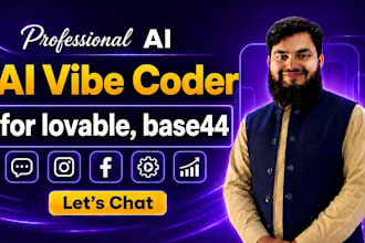 be your ai vibe coder for replit, base44, bolt, v0, lovable, API integrate
