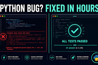 fix python errors, bugs and broken scripts fast