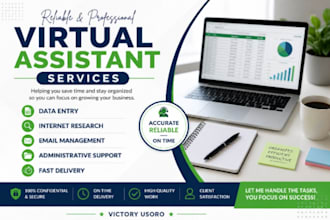 be your virtual assistant for data entry and admin tasks