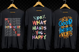 do custom t shirt, streetwear t shirt, typography t shirt or any graphic design