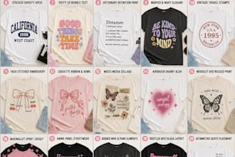 design custom t shirts and bags using ai