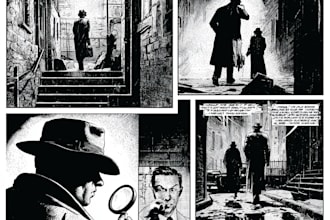 make noir, horror and dark comic books art for you