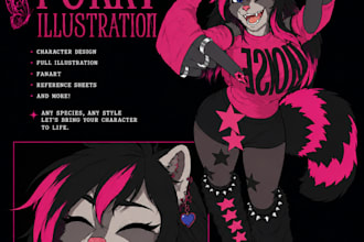 fursona full body full render personalizada