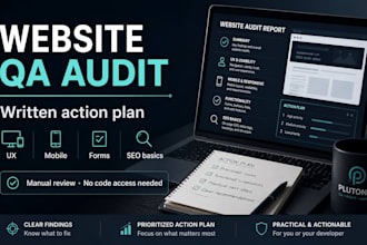 audit your website and send a written action plan