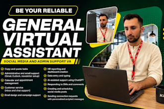 be your reliable general virtual assistant, social media and admin support VA