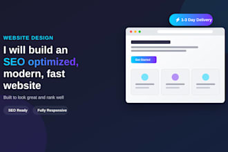 create a SEO optimised website for your company