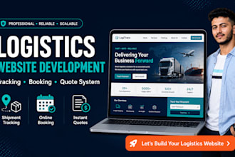 design a premium and responsive logistics website