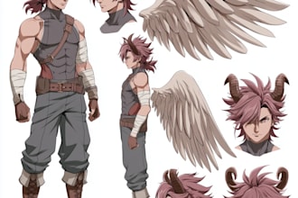 design character sheet or reference sheet for your character