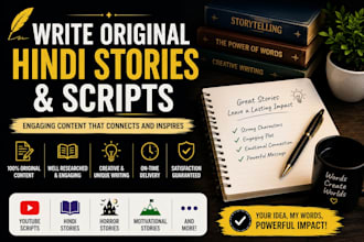 write original hindi stories and scripts