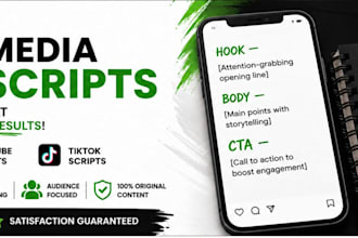 write social media video script