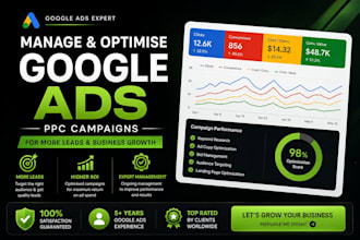 manage and optimize your google PPC campaigns for more leads