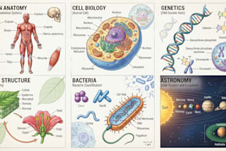 create anatomy, medical, and scientific illustrations