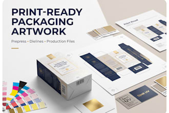 prepare print ready packaging and dieline artwork